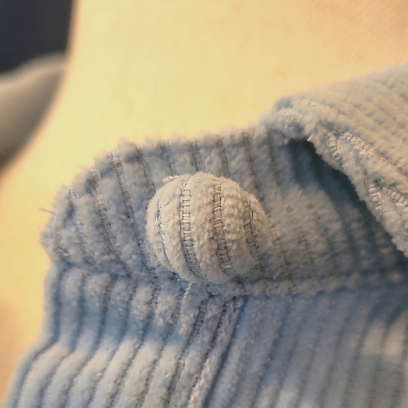 Double Zero Light Blue Button Down Shacket - Picture 4 of 4